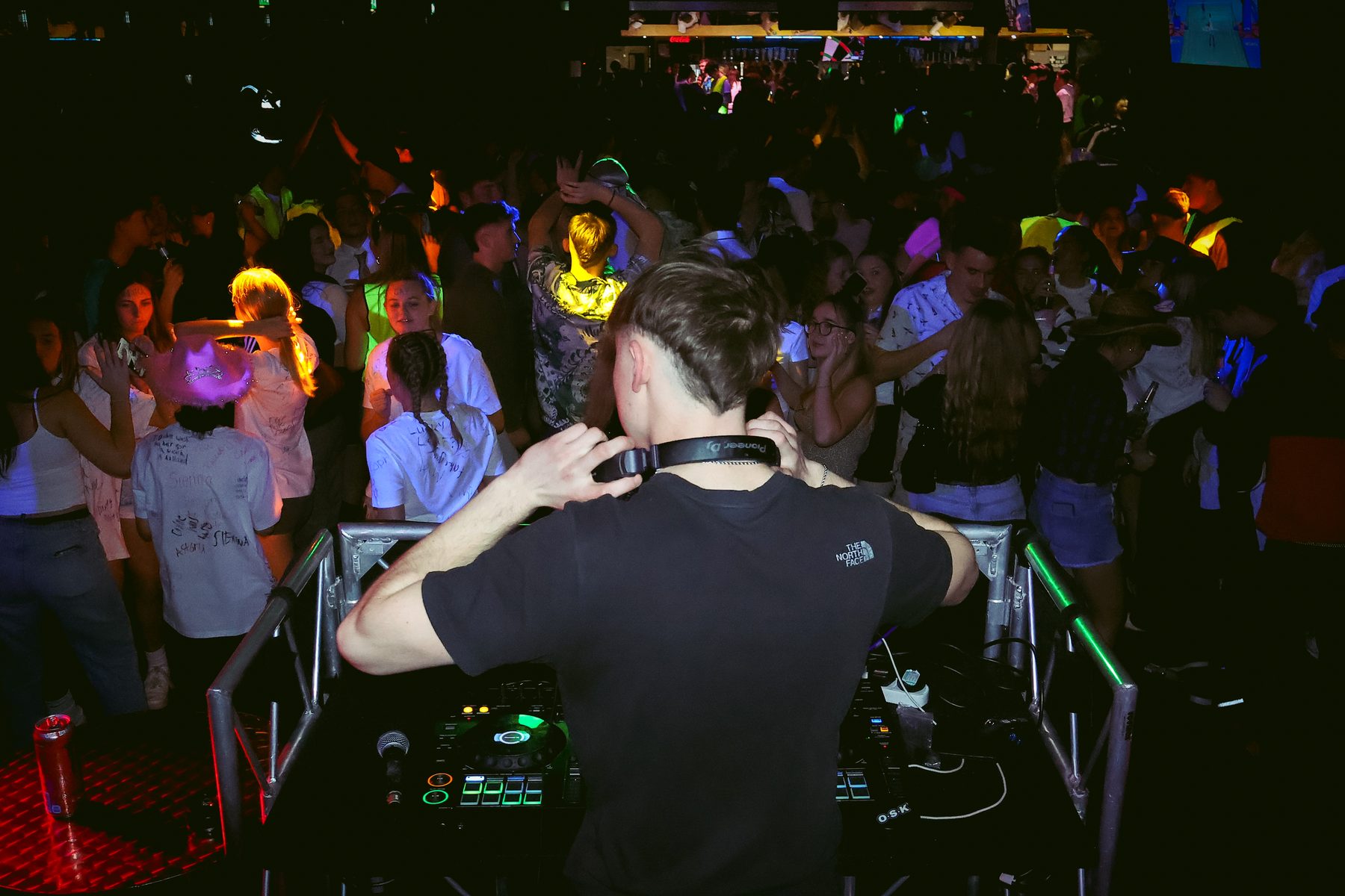 DJ O.S.K close up green lighting