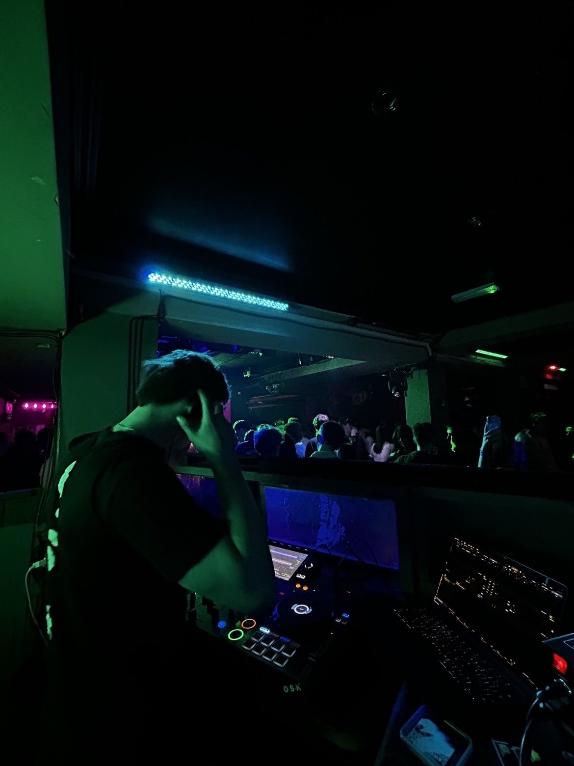 DJ O.S.K on the decks